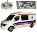Ambulanță cu telecomandă RC cu lumină 27MHz 1/32 scară 25cm