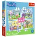 Amintiri din vacanță Peppa Pig 4 in 1 puzzle - Trefl