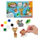 Animal Plaster: Set de turnare și vopsire cu animale și unicorni în mai multe variante 1buc imaginea 2