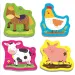 Animale mici pe fermă set puzzle baby - Trefl