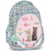 Ars Una: Cute Animals Tea Party, ghiozdan anatomic cu pisici, rucsac 33×43×22 cm