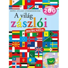Atlas ilustrat pentru copii - Steagurile lumii cu autocolante carte educativă imaginea 1