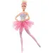Barbie®: Balerina curcubeu strălucitoare cu păr blond și lumini - Mattel