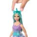 Barbie Dreamtopia: Papusa unicorn albastră-violet în rochie - Mattel imaginea 2