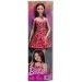 Barbie: Fashionista Prietene cu păr brunet, păpușă de modă stilată în rochie cu model de leopard – Mattel imaginea 1