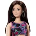Barbie Fashionista Prietene stilate păpușă de modă în rochie cu model de stele - Mattel imaginea 3