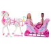 Barbie Nutcracker - Set de sanie cu zăpadă cu cal - Mattel imaginea 1
