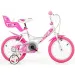 Bicicletă pentru copii cu inimioare mărimea 14 - bicicletă Dino Bikes