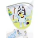 Bluey 12” bicicletă pentru copii cu suport pentru sticlă și roți laterale de culoare albă-albastră-verde – Dino Bikes bicicletă imaginea 3