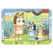Bluey 2 în 1 puzzle cu ramă pentru bebeluși - Trefl