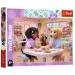Câini Dachshund într-o cafenea puzzle de 300 de piese - Trefl imaginea 1