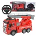 Camion de pompieri cu telecomandă RC cu coș de ridicare cu efecte de lumină scară 1/43 27 MHz 21cm ​