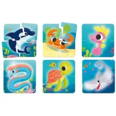 Carotina Baby: Puzzle cu animale marine imaginea 2