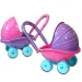 Cărucior pentru păpuşi cu parasol - D. Toys