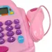 Casă de marcat electronică roz cu lumină și sunet, bani de jucărie 25x14cm