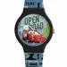 Luna: Ceas analogic cu mașini în cutie metalică imaginea 2