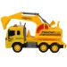 City Truck: Camion cu excavator cu lumină și sunet 1/18 imaginea 3