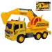 City Truck: Camion cu excavator cu lumină și sunet 1/18 imaginea 1