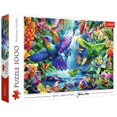 Colibri în junglă puzzle de 1000 de piese - Trefl imaginea 1