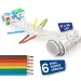 Coloring Roll mini cu 6 bucăți creioane colorate - Carioca