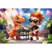 Connect Joe puzzle cu 70 de piese și 6 cuburi de construcție - Trefl imaginea 2