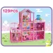 Construiește tu! căsuță cu păpuși și accesorii 129 bucăți set de joacă