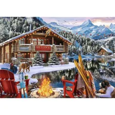 Crăciunul în munți puzzle 2x500buc - Trefl imaginea 3