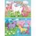 Cred în unicorni Supercolor 2 in 1 puzzle 2x60 bucăți - Clementoni