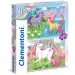 Cred în unicorni Supercolor 2 in 1 puzzle 2x60 bucăți - Clementoni