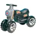Motocicletă cross neagră cu patru roți cu pedală - D-Toys