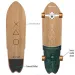 Skateboard cu roți din bronz cu aspect de lemn, dimensiune 28"