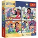 Disney Lilo & Stitch - 4 x 88 bucăți Premium Plus Kids puzzle - Trefl imaginea 1