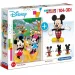 Disney: Mickey Mouse 104 bucăți puzzle + 3D Mickey model - Clementoni