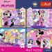 Disney Minnie Mouse - puzzle Premium Plus Kids 4 x 88 piese - Trefl