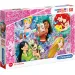 Disney Princess și preferatele Supercolor puzzle 60 bucăți - Clementoni