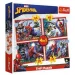 Eroul Spiderman 4 in 1 de 70-54-48-35 bucăți puzzle - Trefl