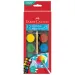 Faber-Castell: Acuarelă 12 bucăți set cu discuri de 30mm