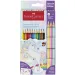 Faber-Castell: Grip Unicorn set creioane colorate 10+3 bucăți culori pastel