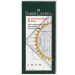 Faber-Castell: Echer triunghiular cu raportor integrat imaginea 1