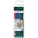 Faber-Castell: Multimark marker cu alcool M 1mm set de 4 bucăţi