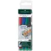 Faber-Castell: Multimark set marker cu alcool 0,6 mm 4 bucăţi