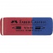 Faber-Castell: Radieră albastru/roşu pentru creioane şi pix