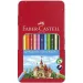 Faber-Castell: Set creioane colorate 12 bucăţi în cutie metal