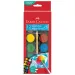 Faber-Castell: Set de acuarele 12 bucăți cu discuri de 30mm