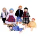 Familie mare set păpuşi din lemn