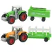 Farm World: 4 bucăți set tractor agricol cu ​​remorcă 1/64