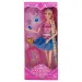 Fashion Girl păpușă de modă cu valiză și cercei 29cm