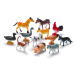 Faunica: Set de 12 figurine cu animale de fermă - Woodyland