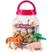 Faunica: Set de joacă cu animale de fermă în găleată - Woodyland imaginea 1