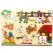 Fermă animale din lem puzzle de formă